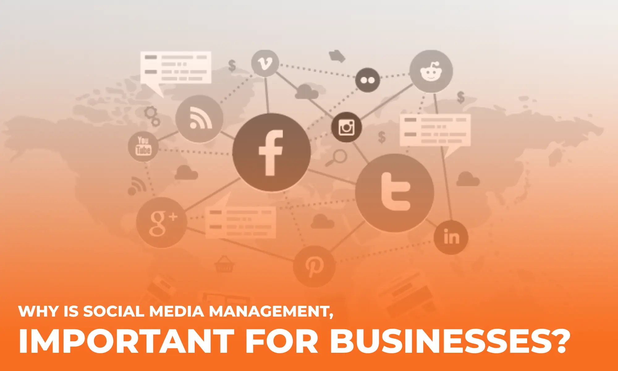 Social Media Importance for Business with logo of social media paltforms